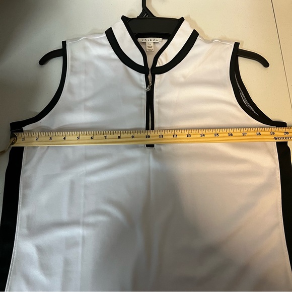 NWT Tribal Polo Sleeveless Top Shirt Active Collar Mandarin size large - Picture 14 of 14